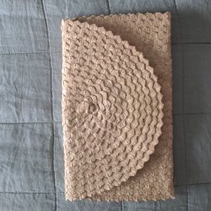 Bali straw clutch